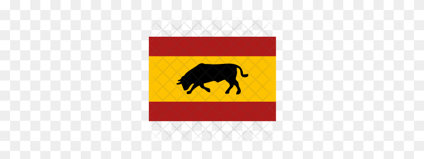 256x256 Значок Флага Испании Премиум Скачать Png - Флаг Испании Png