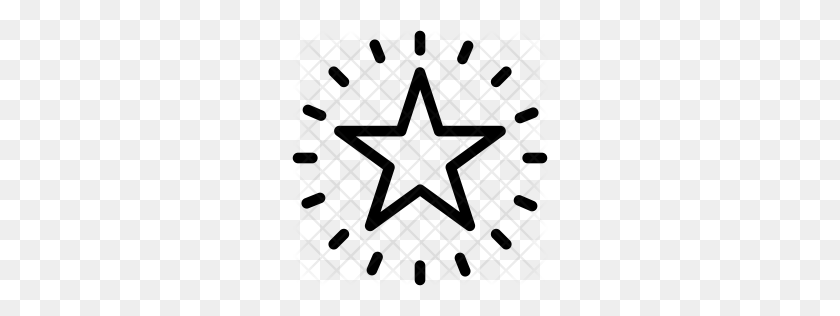 256x256 Значок Звезды Премиум Скачать Png - Звездный Круг Png