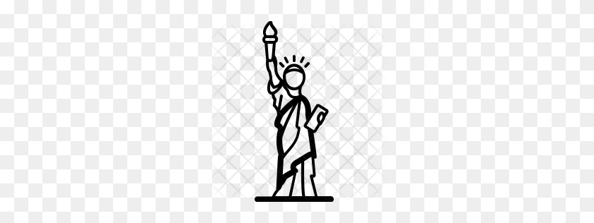 256x256 Premium Statue Of Liberty Icon Download Png - Statue Of Liberty Black And White Clipart