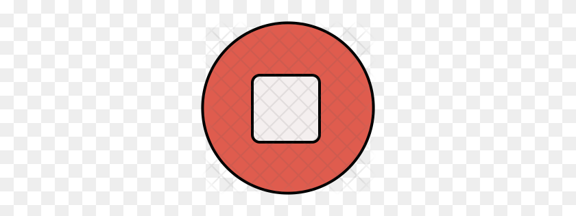 256x256 Premium Stop Button Icon Download Png - Red Button PNG