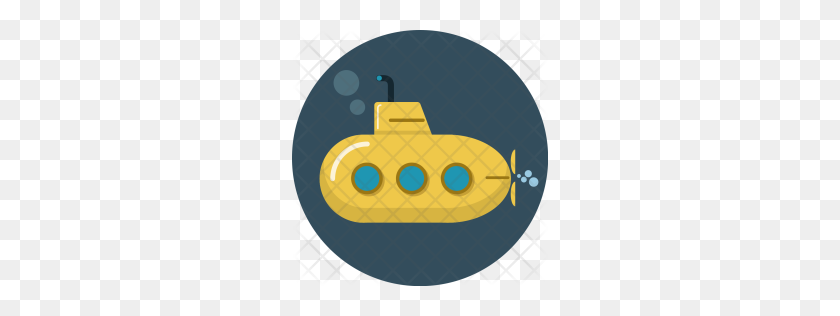256x256 Premium Submarine, Sea, Ship, Underwater, Vehicle, Spy Icon - Underwater PNG