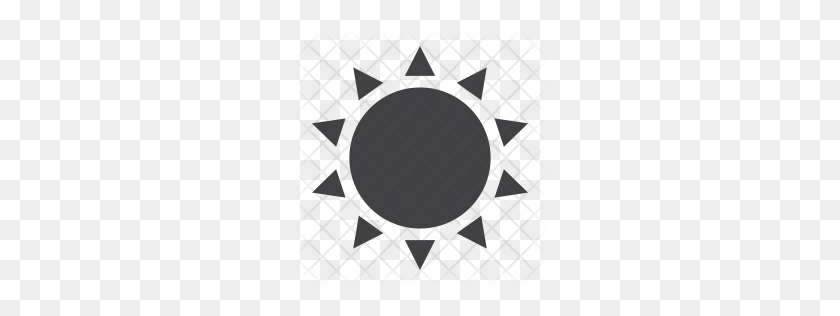 256x256 Значок Солнца Премиум Скачать Png, Форматы - Значок Солнца Png