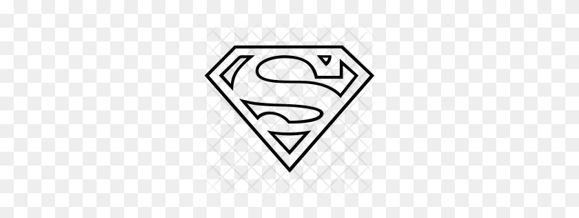 256x256 Icono De Superman Premium Descargar Png - Símbolo De Superman Png