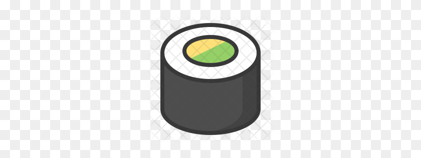256x256 Premium Sushi Roll Icon Download Png - Sushi Roll PNG