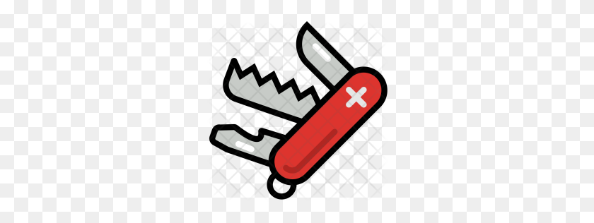 256x256 Premium Swiss, Army, Knife, Tool, Safety, Trave, Tour Icon - Swiss Army Knife Clipart