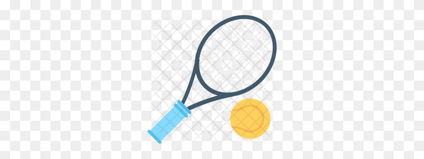 256x256 Значок Премиум Теннис Скачать Png - Теннисная Ракетка Png