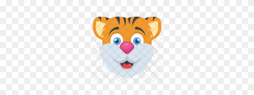 256x256 Premium Tiger Icon Download Png - Tiger Face PNG