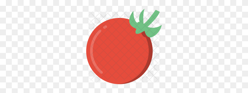 256x256 Rebanada De Tomate Premium Icono Descargar Png - Rodaja De Tomate Png