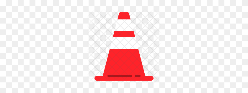 256x256 Premium Traffic Cone Icon Download Png - Safety Cone Clip Art