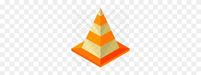 256x256 Premium Traffic Cone Icon Download Png - Cone PNG