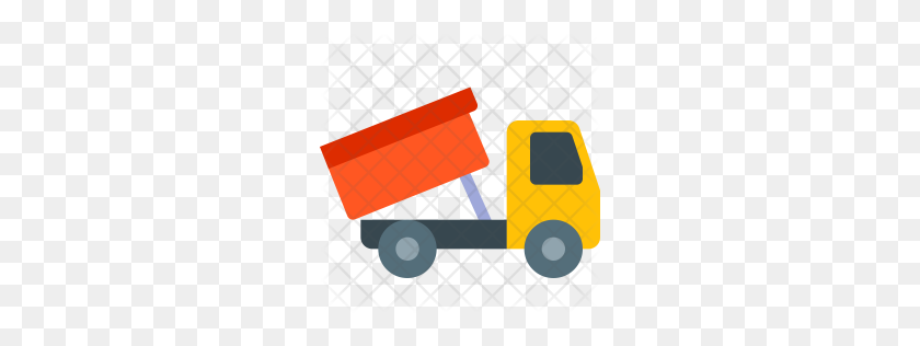 256x256 Premium Trailer Unloading Icon Download Png - Trailer PNG
