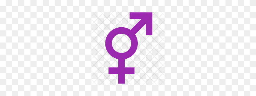 256x256 Premium Transgender Icon Download Png - Transgender Symbol PNG