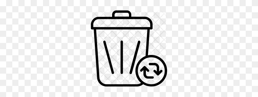256x256 Premium Trash Recycling Icon Download Png - Trash PNG