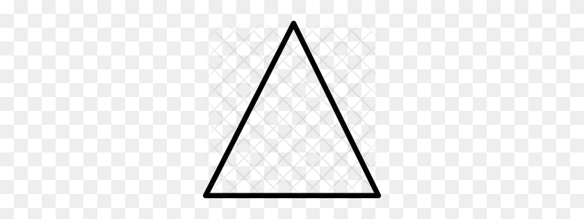 256x256 Значок Премиум Треугольник Скачать Png - Треугольник Png