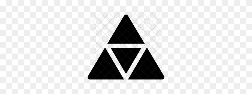 256x256 Premium Triangles Icon Descargar Png - Patrón De Triángulo Png