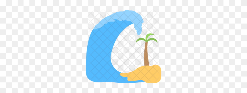 256x256 Icono De Tormenta Tropical Premium Descargar Png - Tropical Png