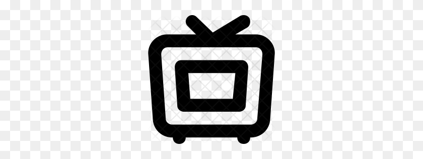 256x256 Premium Tv Icon Download Png, Formats - Tv Frame PNG