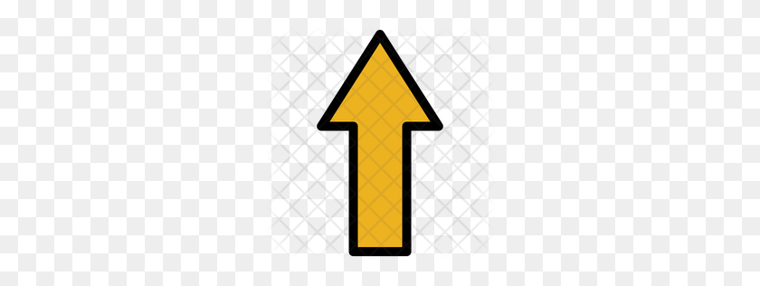 256x256 Premium Up Arrow Icon Download Png - Yellow Arrow PNG