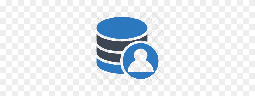 256x256 Premium User Database Icon Download Png - Database PNG