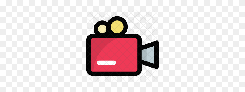 256x256 Premium Video Camera Icon Download Png - Red Camera PNG