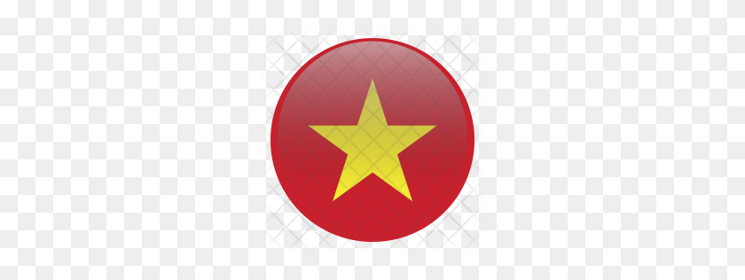 256x256 Значок Премиум Вьетнам Скачать Png - Флаг Вьетнама Png