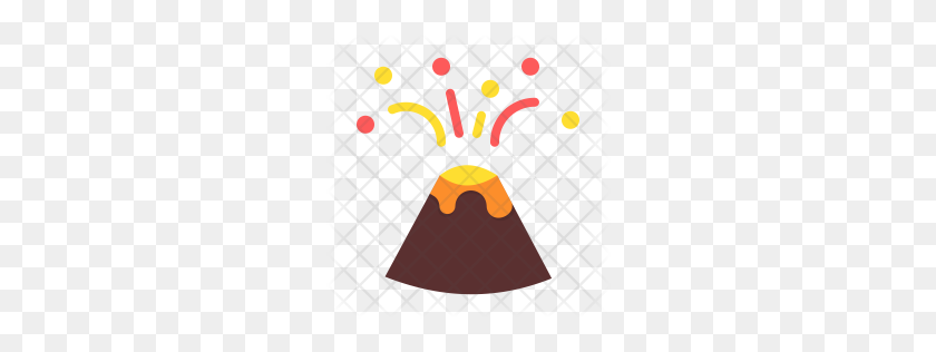 256x256 Premium Volcano Icon Download Png - Volcano PNG
