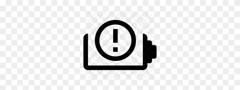 Premium Warning Low Battery Icon Download Png - Low Battery PNG