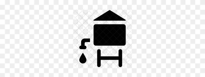 256x256 Premium Water Tank Icon Download Png - Tank PNG