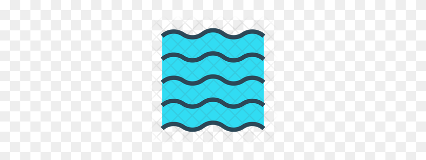 256x256 Premium Waves Icon Download Png - Water Waves PNG