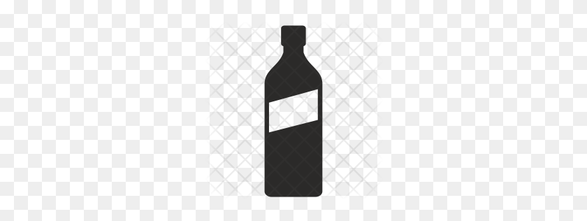 256x256 Значок Бутылка Виски Премиум Скачать Png - Бутылка Виски Png