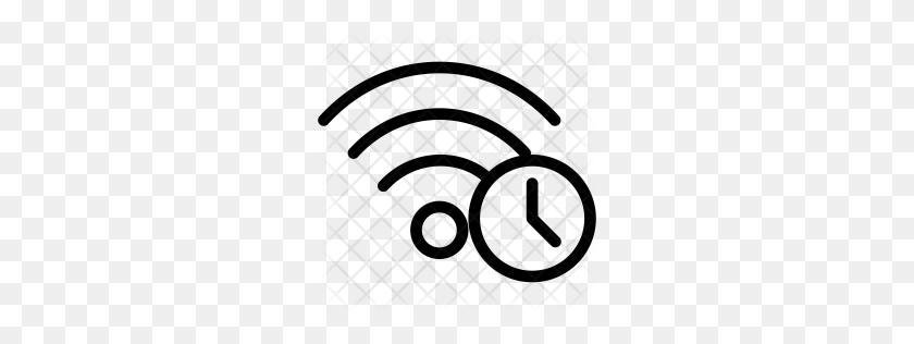256x256 Premium Wifi Delay Icon Download Png - Wifi Symbol PNG