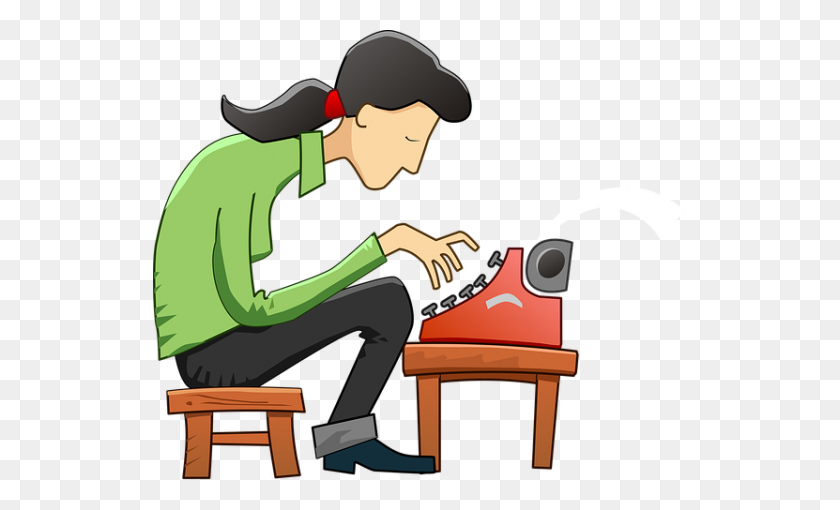 533x450 Preparation - Person Writing Clipart