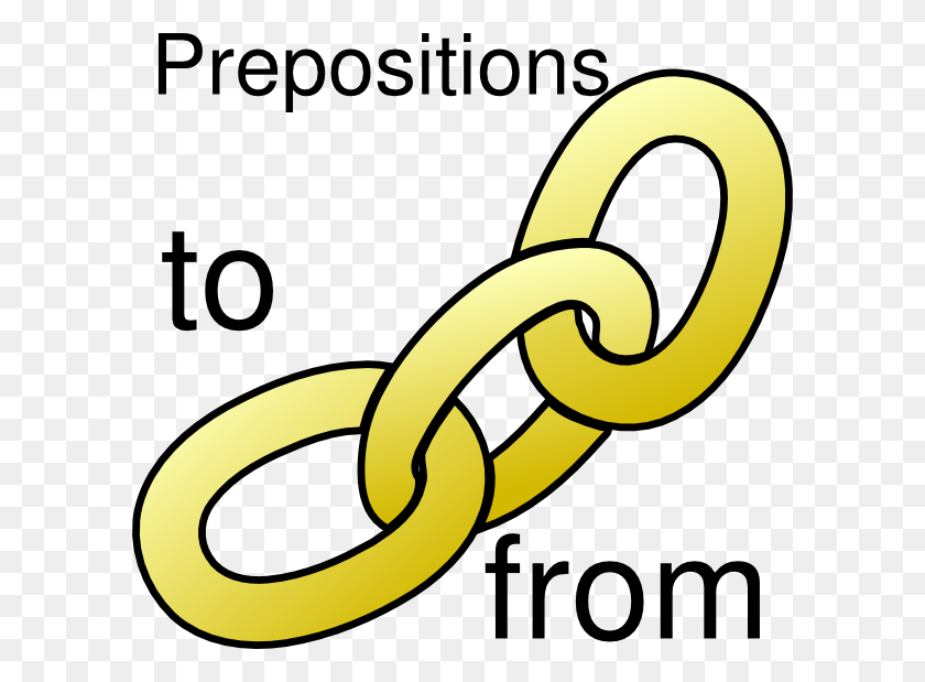 600x559 Prepositions Link Clip Art - Preposition Clipart