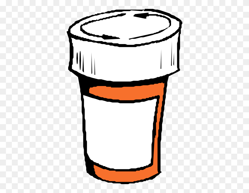 390x593 Prescription Medicine Bottle Clip Art - Prescription Pad Clipart