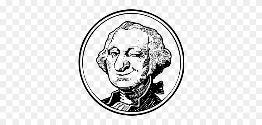 341x340 President Of The United States George W Bush Presidential Center - George Washington Black And White Clipart