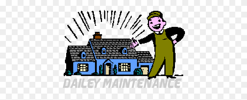 Pressure Washing Clipart Group With Items - Maintenance Man Clipart