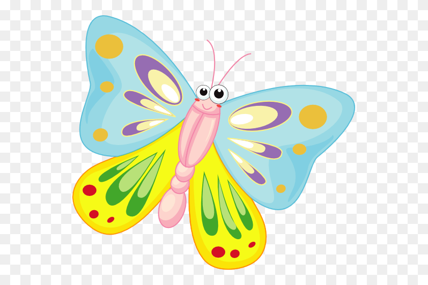 555x500 Pretty Butterfly Cliparts - Butterfly Wings Clipart