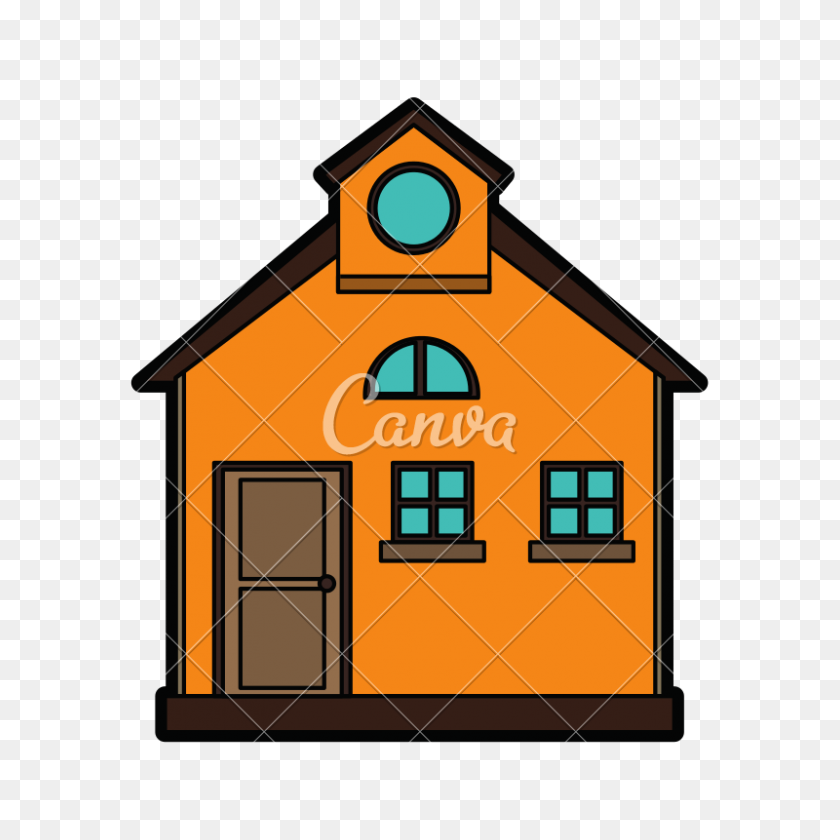800x800 Pretty Family House Vector Image - House Vector PNG