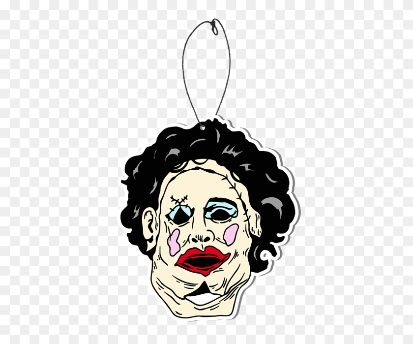 436x639 Pretty Leatherface Mask Scare Freshener - Leatherface PNG