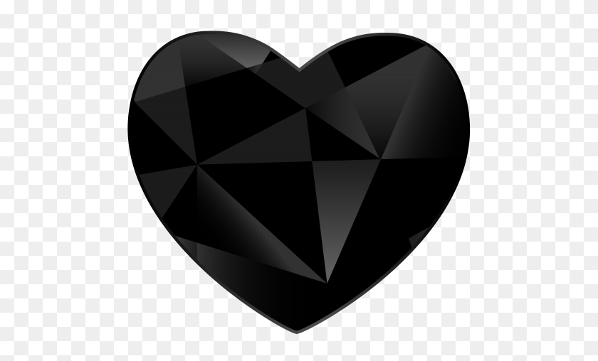 500x448 Bonito Rosa O Gemas Brillantes, Negro - Diamante Negro Png