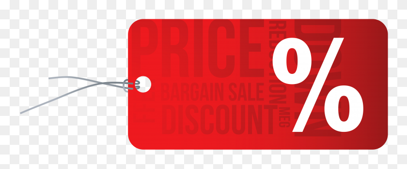 5955x2216 Price Reduction Label Png Clipart - Sale Tag Clip Art