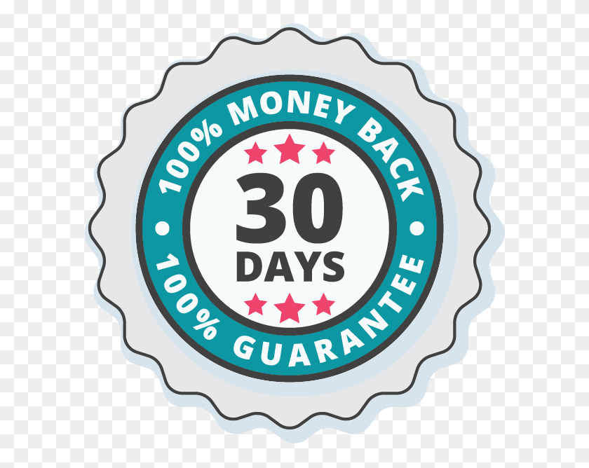 606x608 Pricing - 100 Money Back Guarantee PNG