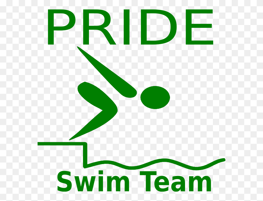 600x583 Pride Swim Team Clip Art - Go Green Clipart