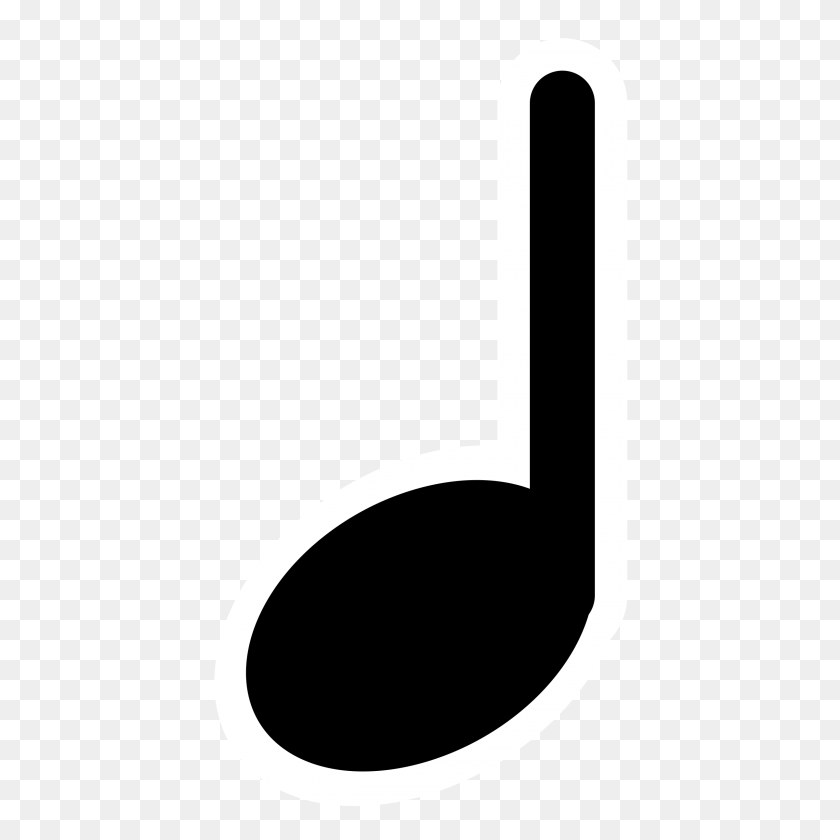 2400x2400 Primary Music Quarternote Icons Png - Quarter Note PNG