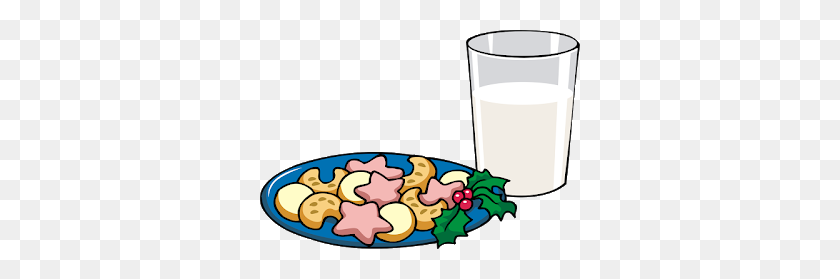 320x219 Primary Pickins Holiday Clipart - Milk And Cookies Clipart