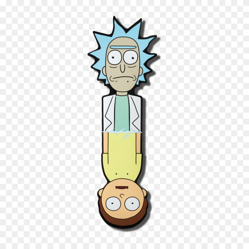 800x800 Primitive Rick And Morty Cnc Cruiser Skateboard Deck - Rick And Morty Portal PNG