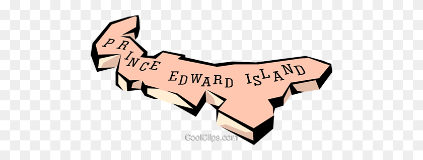 480x259 Карта Острова Принца Эдуарда Роялти Бесплатно Векторные Иллюстрации - Принц Клипарт