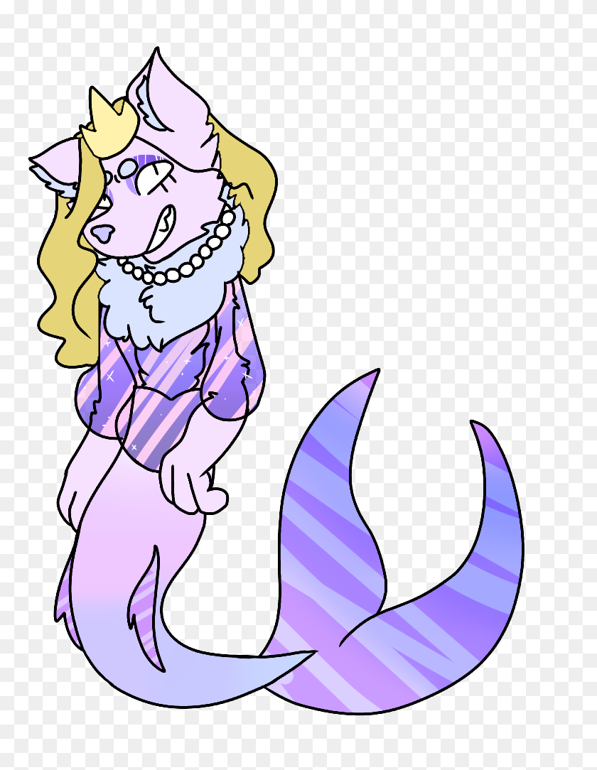 768x1024 Princess Cat Mermaid Custom - Mermaid Scales Clipart