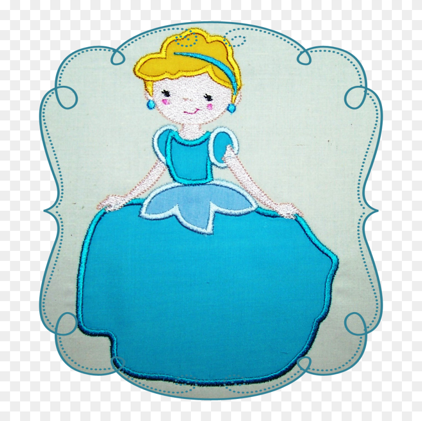 1000x1000 Princess Cinderella Applique - Glass Slipper Clipart