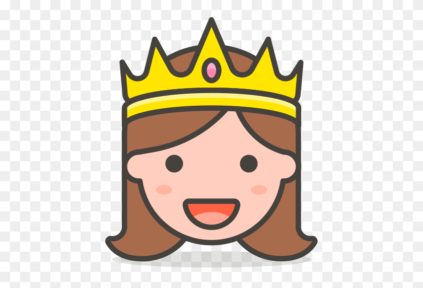 512x512 Значок Принцессы Бесплатно Из Бесплатных Векторных Смайликов - Корона Смайликов Png